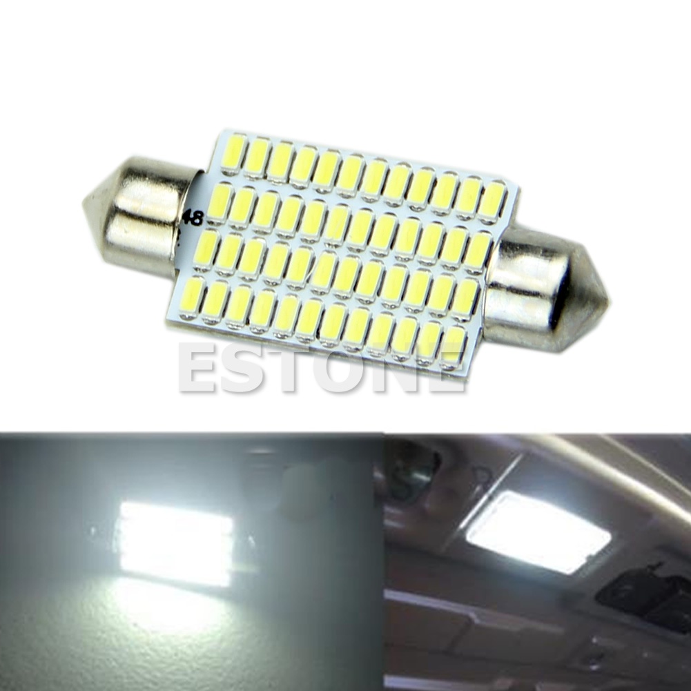 Đèn Phanh 12V 42mm 48 LED 3014 SMD Không Lỗi Cho Xe Hơi