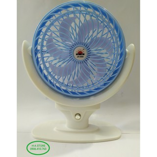 Quạt sạc JR 5566 đảo được công tắc bấm có đèn led ⚠ không vừa sạc vừa xài ⚠