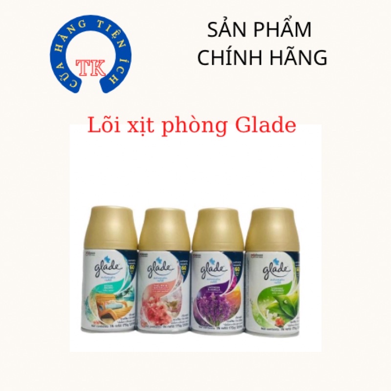 Lõi (bình) thay máy xịt thơm phòng tự động Glade đủ mùi 269ml hàng nhập khẩu Thái Lan chính hãng