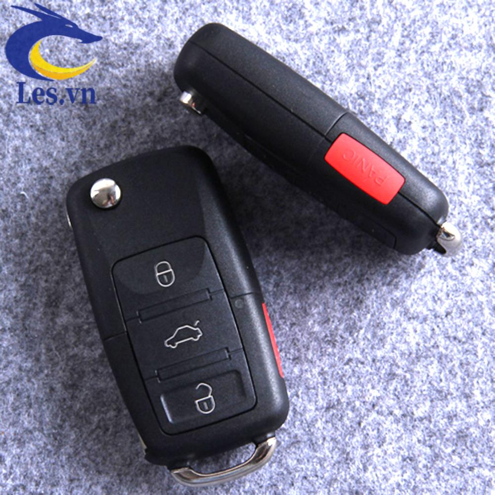 Vỏ Chìa Khóa Điều Khiển Từ Xa 4 Nút Gấp Gọn Thay Thế Dành Cho Xe Hơi