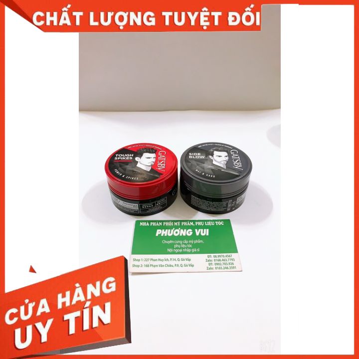 Wax Tạo Kiểu Tóc Gatsby Styling Wax Mat &amp; Hard 75g-mùi thơm dê chịu -giũ nếp vững chắc -không gây khô tóc