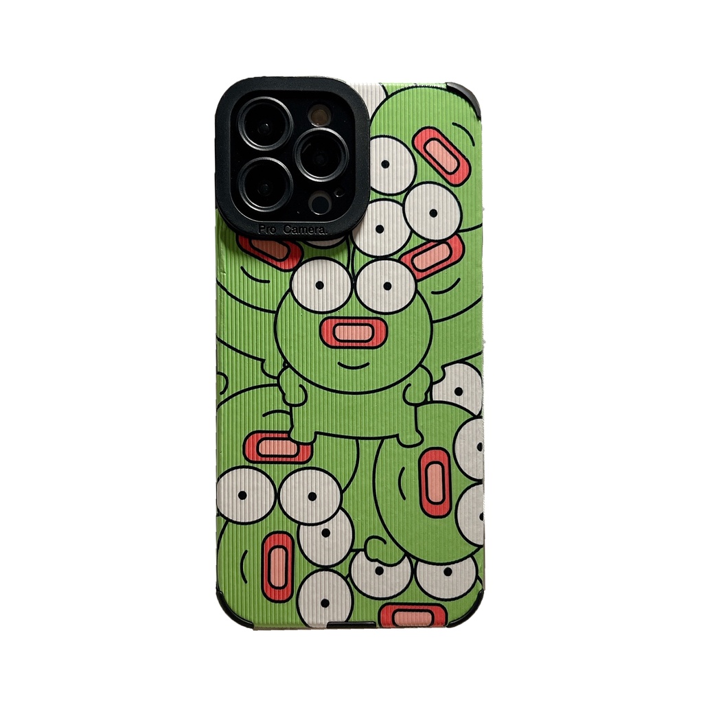 Ốp Điện Thoại Chống Sốc Họa Tiết Chú Ếch Hoạt Hình Cho iPhone 14 / 13 / 12 / 11 / X / 8 / 7P / 6