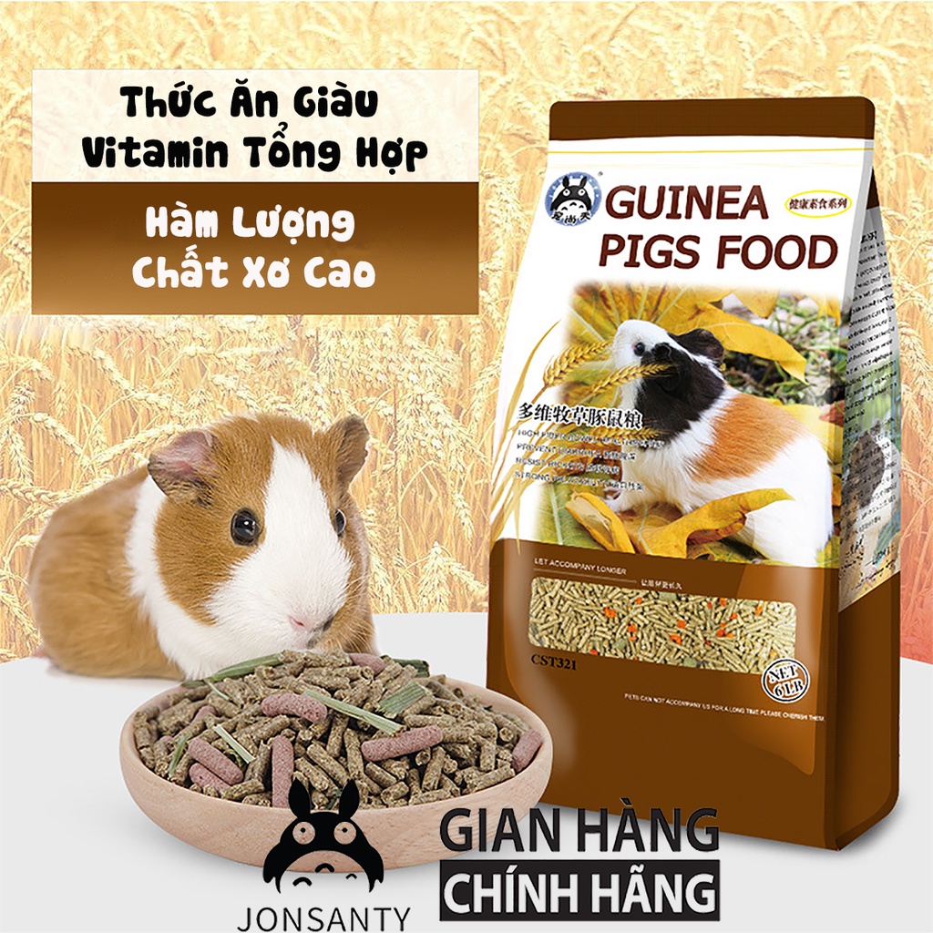 Thức ăn bọ ú chuột lang hãng JONSANTY giàu chất xơ kết hợp rau củ quả nguyên liệu cao cấp gói lớn 5LB/2,2kg CST321