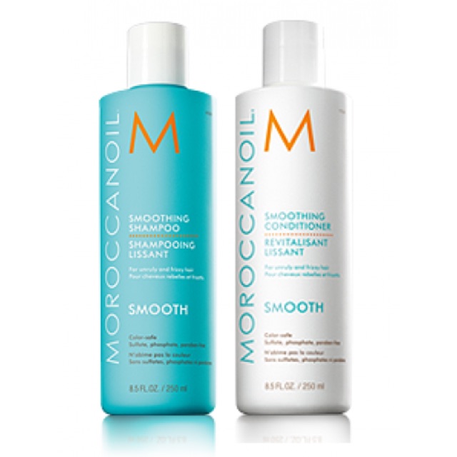 Gội xả suôn mượt Smooth Moroccanoil 250mlx2