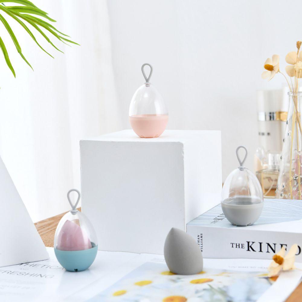 MIH Hộp Đựng Mút Trang Điểm Hình Quả Trứng Bằng Nhựa Chống Ẩm Mốc Tiện Dụng Ốp