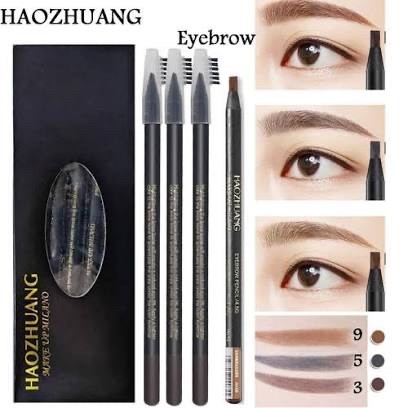 Chì xé kẻ mày cứng phẩy sợi Haozhuang Eyebrow Pencil sắc nét, dễ kẻ KUN025