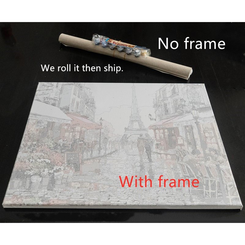 Tranh Sơn Dầu DIY 40*50Cm Hình Siêu Anh Hùng