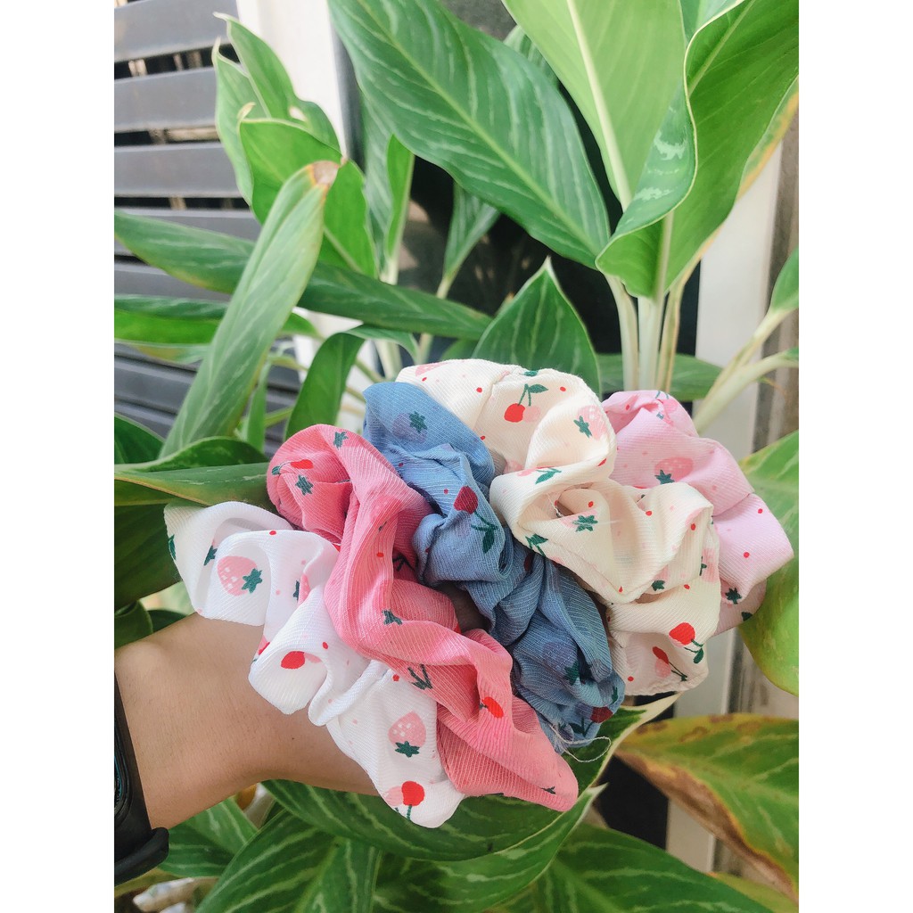 Dây Cột Tóc Scrunchies Bosnic đủ kiểu xinh xắn