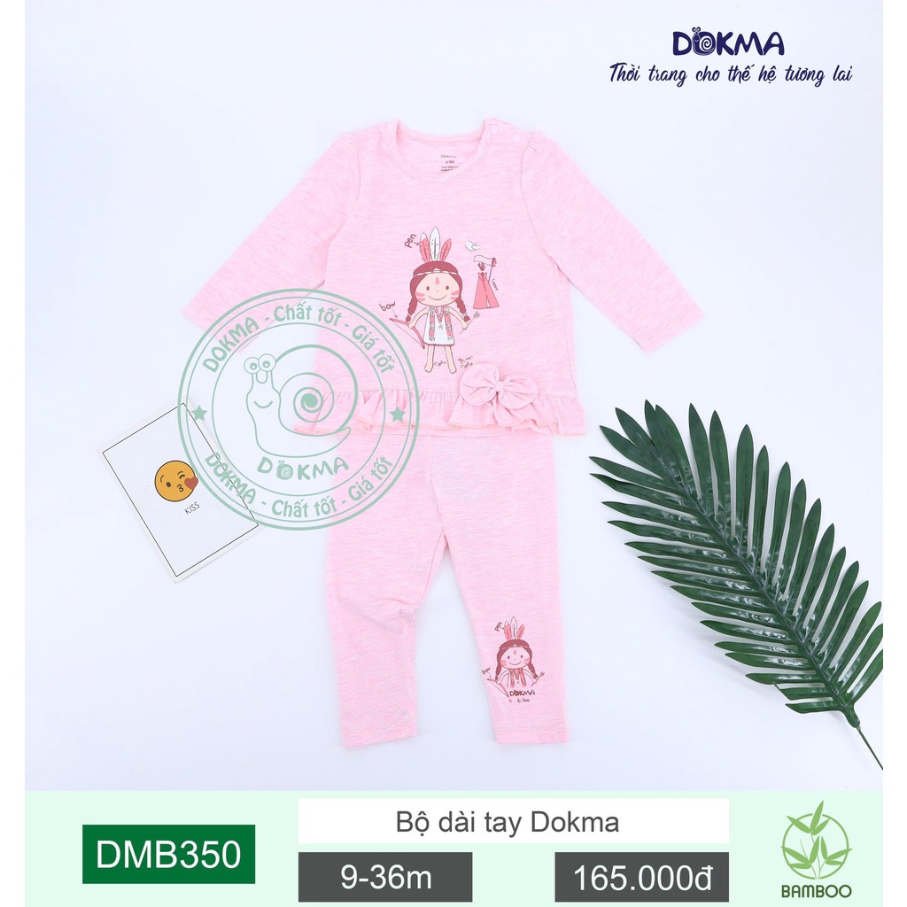 (6-36M) Bộ dài tay vải bamboo sợi tre cho bé yêu - DOKMA