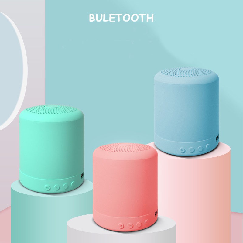 Loa Bluetooth Mini Hình Mặt Cười Macaron I12