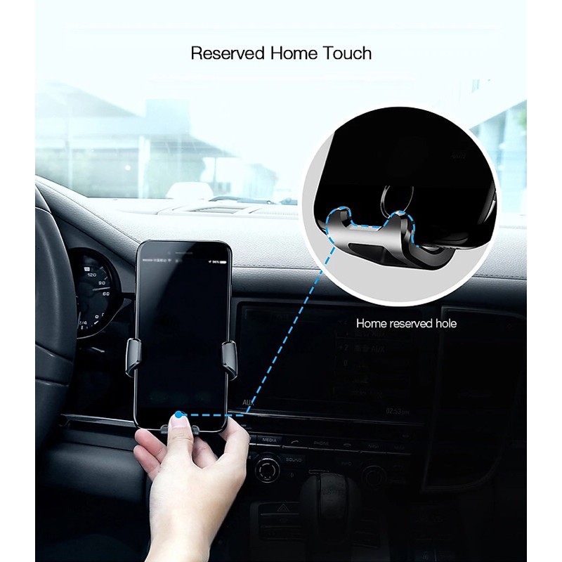 [Baseus]Giá đỡ điện thoại ô tô khóa cảm biến tự động đóng mở cho xe hơi hiệu Baseus Gravity Car Mount