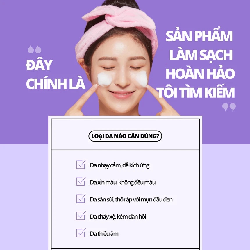 Sữa rửa mặt Whisis thiên nhiên chống lão hóa Linh Giang chính hãng