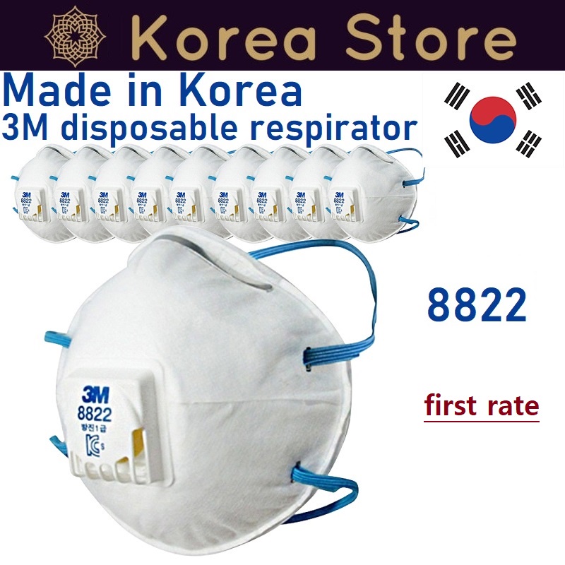Mặt nạ phòng độc dùng một lần 3M sản xuất tại Hàn Quốc 8822 (20 chiếc)