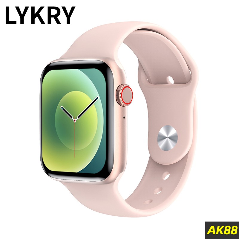 Lykry Smart Watch AK88 NEW IWO 1.75 inch Square Screen Bluetooth Call Long Standby Heart Rate Monitoring Fitness Tracker 1.75 inch