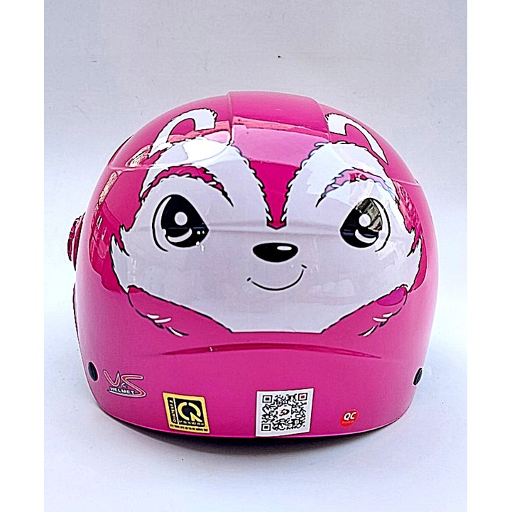 Mũ bảo hiểm cho bé hình động vật ViVi có kính - siêu xinh - Dành cho bé từ 5 đến 12 tuổi - V&amp;S Helmet
