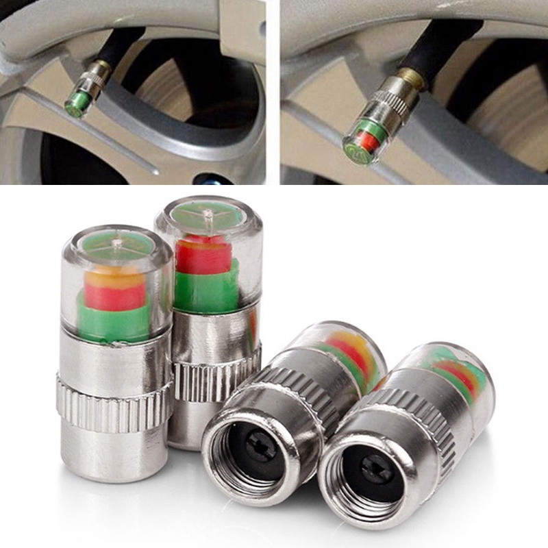 Set 4 Vỏ Bọc Van Cảm Biến Áp Suất Lốp Xe Hơi