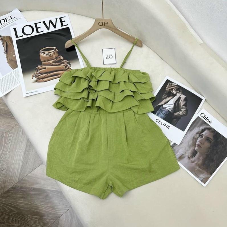 [FREESHIP - HÀNG LOẠI 1] JUMPSUITS ĐŨI BÈO TẦNG 3 MÀU SIÊU XINH