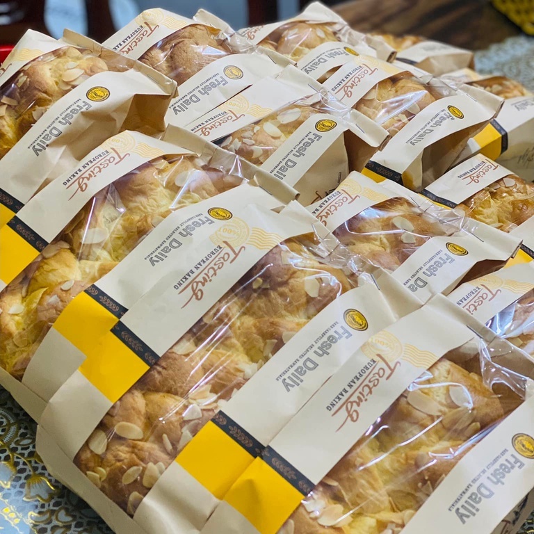 Set 50 túi đựng bánh mì hoa cúc bread dọc và ngàng - Bếp Bánh Thyna