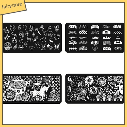 Tấm mẫu họa tiết in trang trí móng tay chuyên dụng