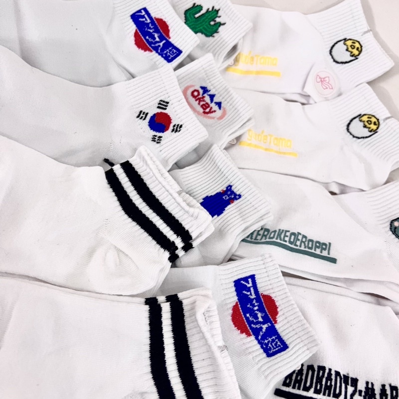 Vớ ngắn in hình siêu cute - unisex (nam nữ mang được)