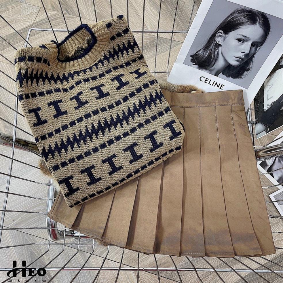 Áo len thổ cẩm nữ, áo len from rộng tay dài chất len cực dày cổ tròn phom chuẩn dễ mặc dễ phối đồ siêu phẩm về làng | BigBuy360 - bigbuy360.vn