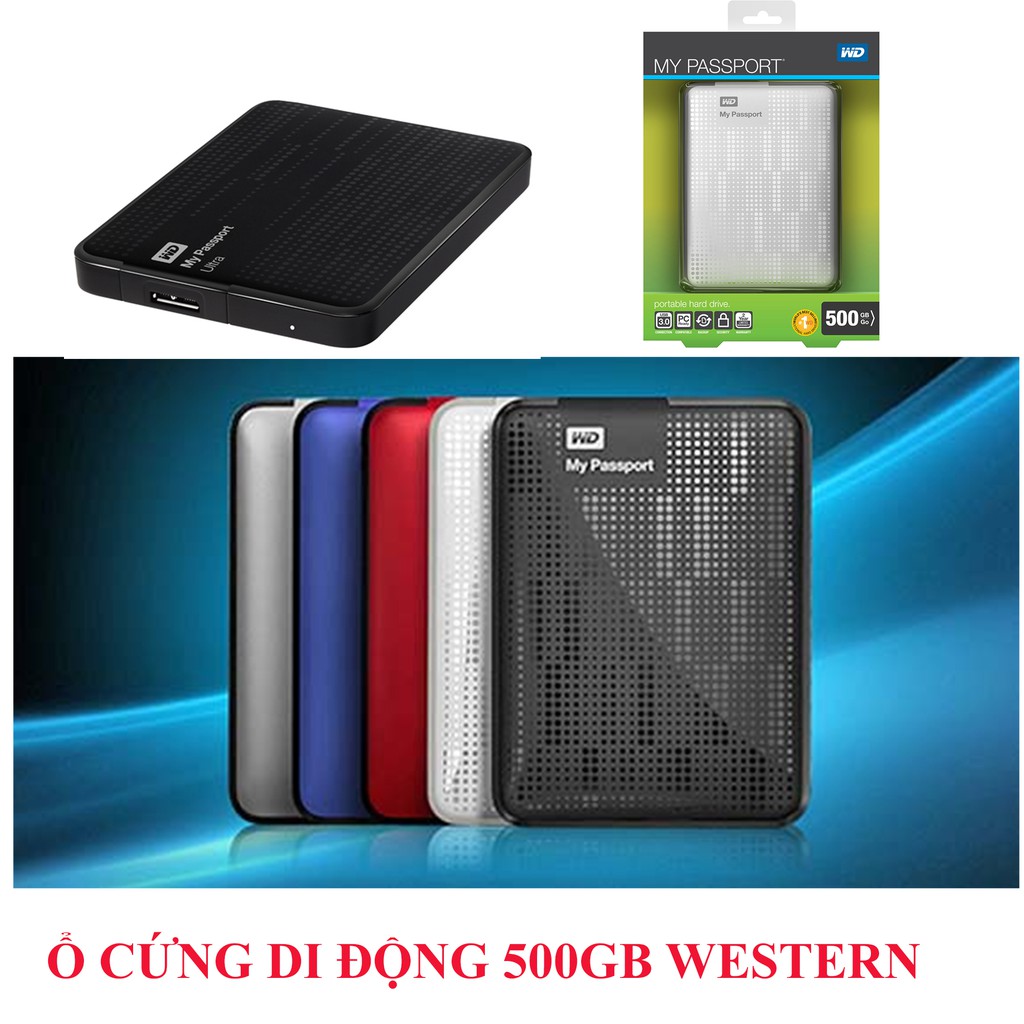 Ổ cứng di động Western Digital My Passport Essential 500GB (USB3.0)