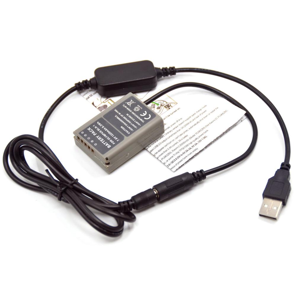 Dây Cáp Sạc Pin PS-BLN1 BLN-1 BLN1 Plus 5V USB Cho Máy Ảnh Kỹ Thuật Số Olympus OM-D E-M5 II 2 E-M1