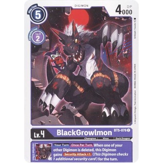 Thẻ bài Digimon - TCG - BlackGrowlmon / BT5-076'