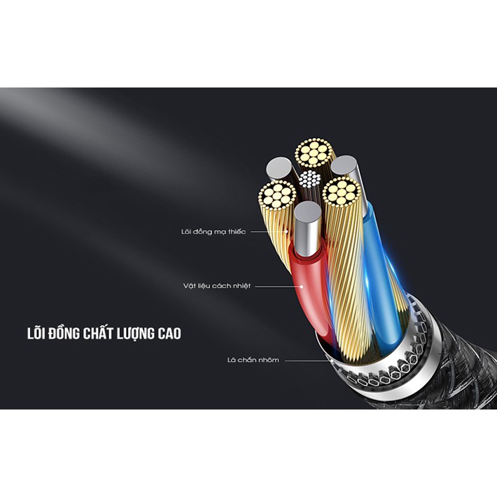 Dây Cáp sạc 3 in 1 đa năng Remax RC-070TH