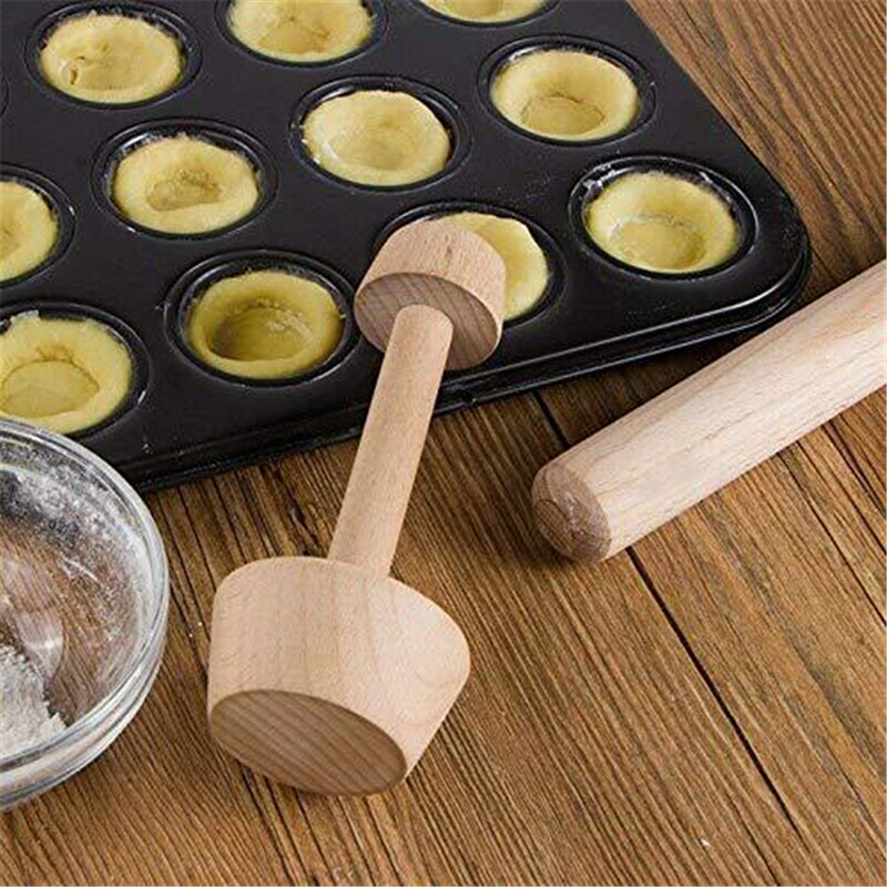 Dụng Cụ Làm Bánh Trứng Hai Mặt Bằng Gỗ