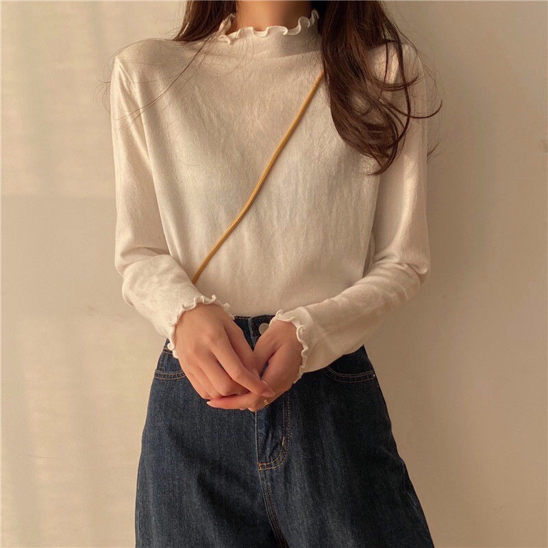 Áo thu đông dài tay nữ phong cách Hàn Quốc | BigBuy360 - bigbuy360.vn