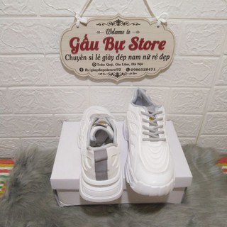 Giày Sneaker Nữ Viền Xám Hot Trend