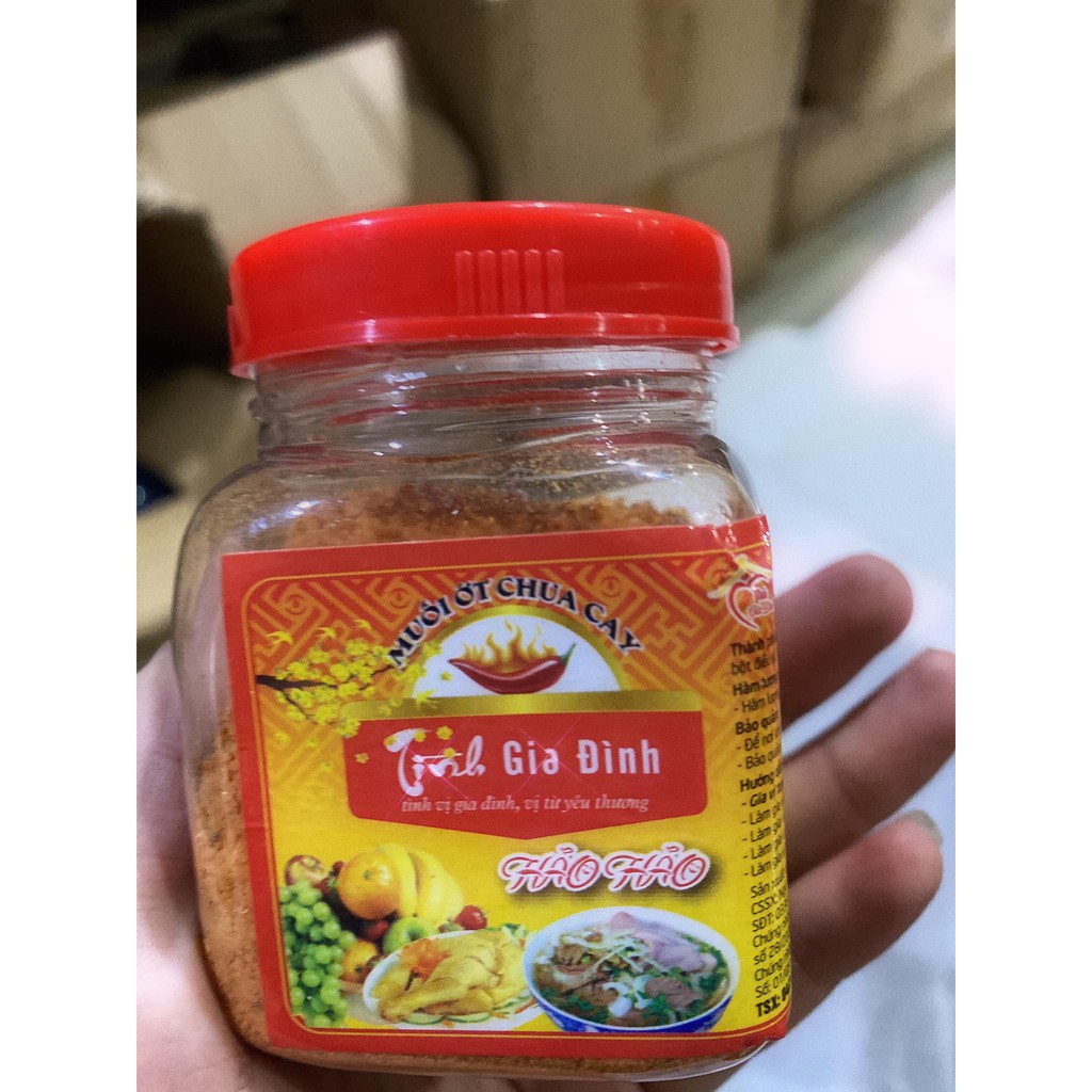 HŨ 100G MUỐI ỚT CHUA CAY TÌNH GIA ĐÌNH SIÊU NGON