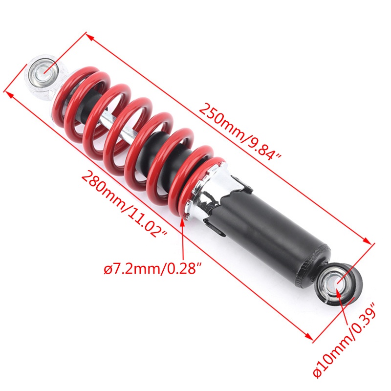 Lò Xo Phuộc Giảm Xóc 250mm Cho Xe Đạp Leo Núi MTB 125cc