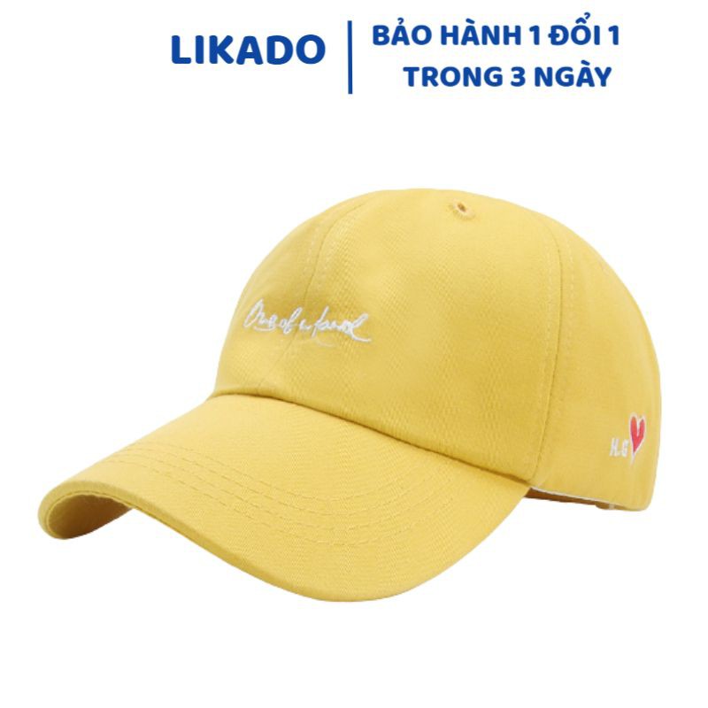 Mũ Lưỡi Trai Nữ Hàn Quốc Cá Tính LIKADO nón lưỡi trai thêu tim nổi bật cá tính phong cách Hàn Quốc Unisex