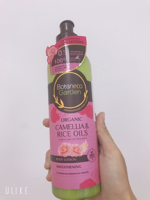 Sữa dưỡng thể Botaneco Garden Trio Oil làm trắng, dưỡng ẩm, thư giãn 400ml