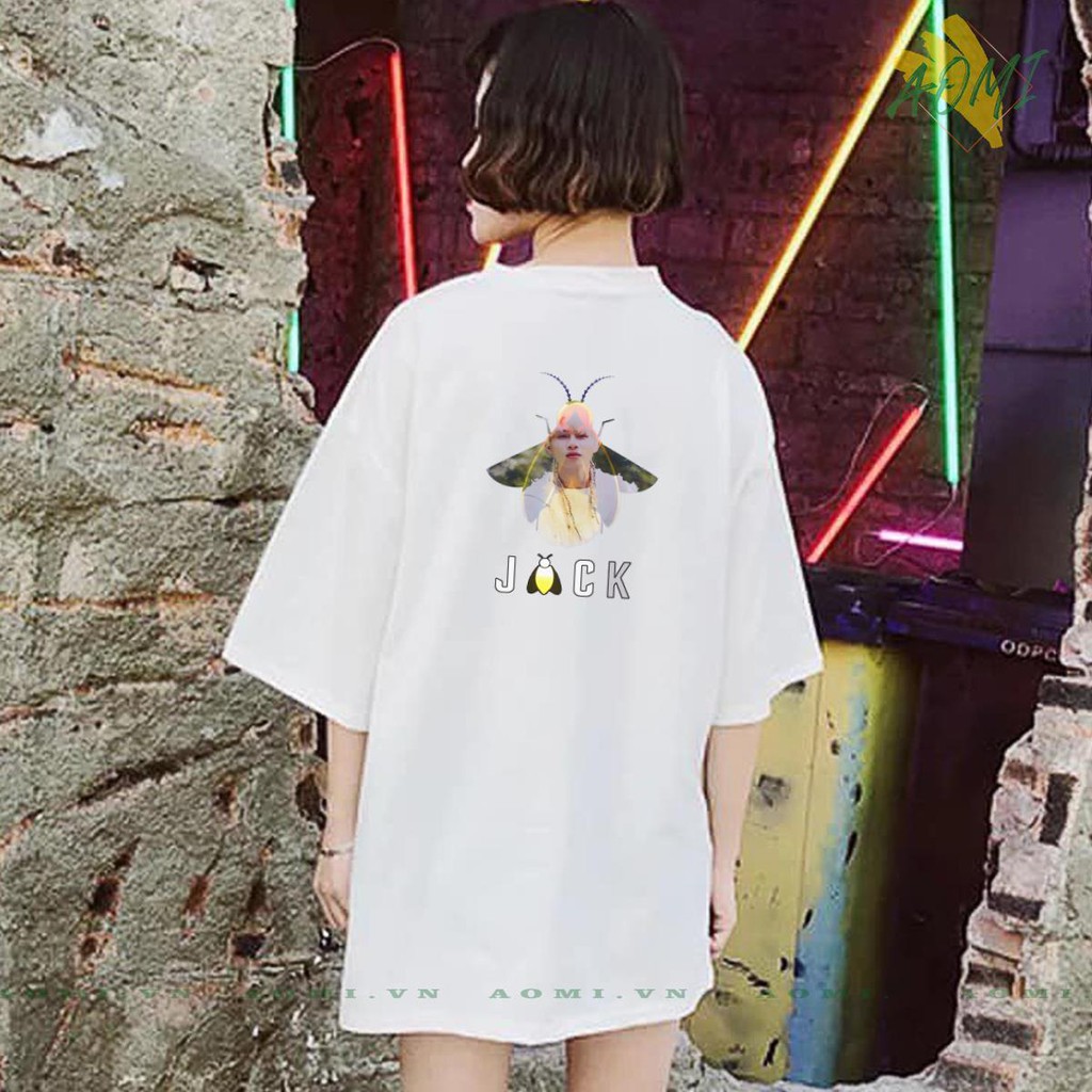 ÁO THUN UNISEX AOMI JACK DOM DOM J97 TAY NGẮN TAY LỠ NAM NỮ CHẤT LƯỢNG CAO