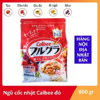 [Date Mới: 12/2021]Ngũ Cốc Calbee vị Trái Cây gói đỏ 800g hàng Nhật Bản | BigBuy360 - bigbuy360.vn