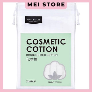 Bông tẩy trang Maycreate cao cấp 230 miếng