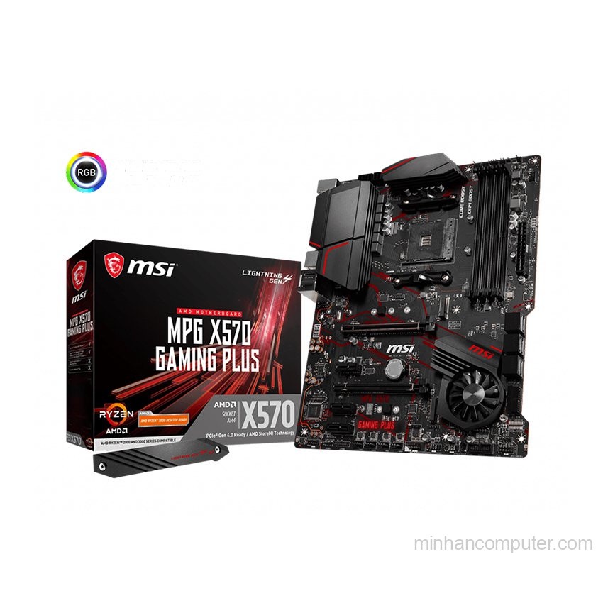 Mainboard MSI MPG X570 Gaming Plus Red (AMD X570 | LGAAM4 | ATX | 4 khe Ram DDR4)