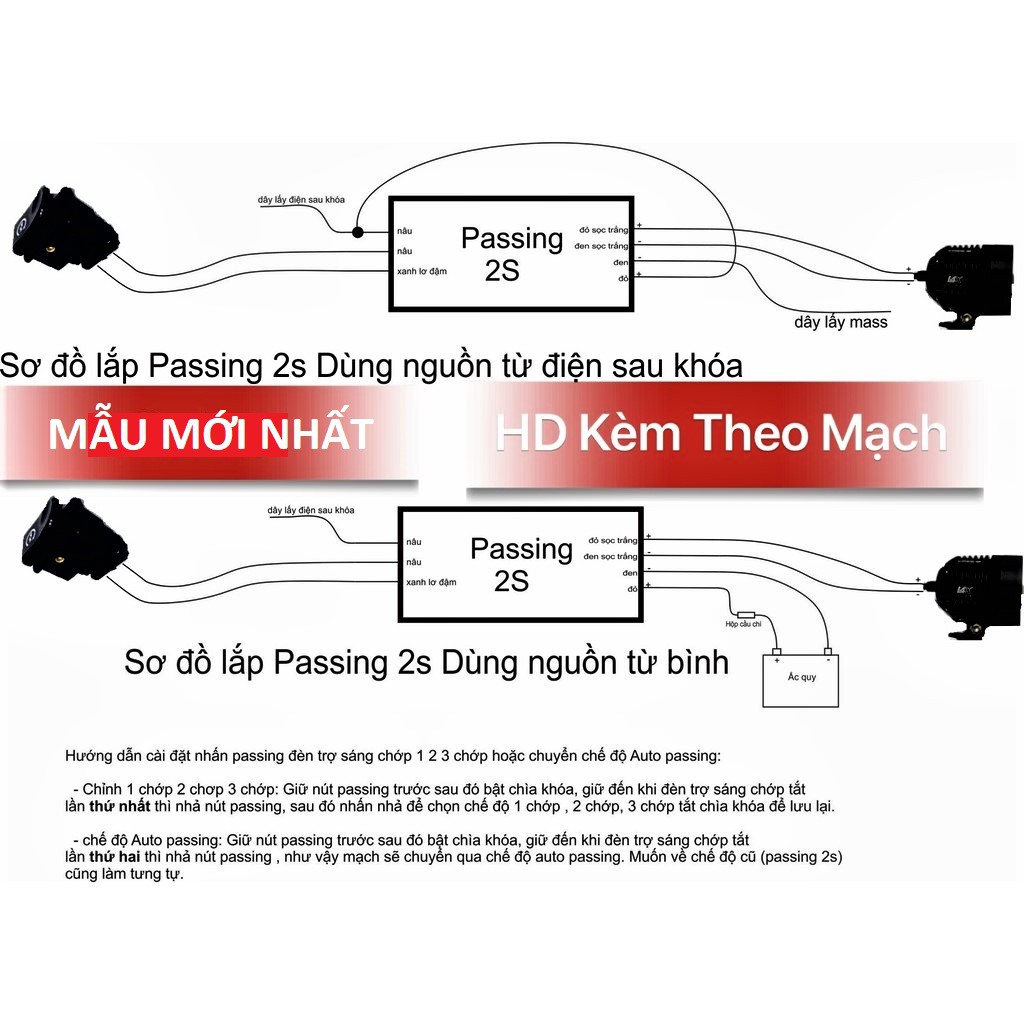 Mạch Passing 3S Smart New 4 Chế Độ Tuỳ Chỉnh AUTO - Bảo Hành 1 Năm