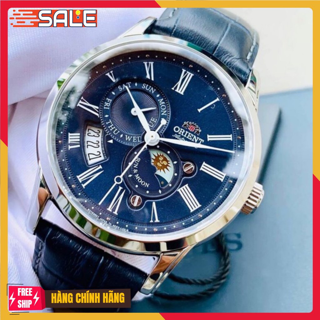 [HÀNG CHÍNH HÃNG] ĐỒNG HỒ NAM ORIENT SUN AND MOON GEN 3 BLUE SAK00005D0