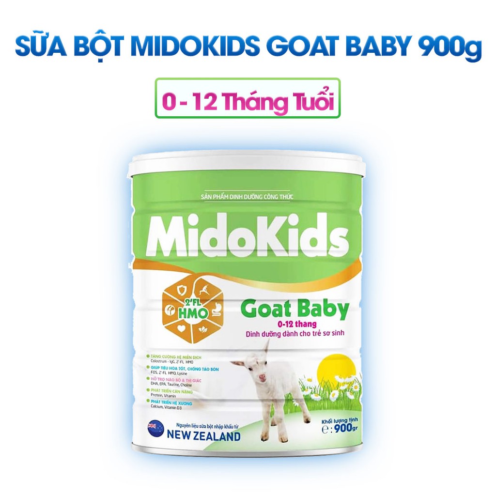 Sữa bột Midokids dinh dưỡng cho bé các loại Baby/Pedia Gold/Grow IQ/Gain Plus/Sure Gold 900g