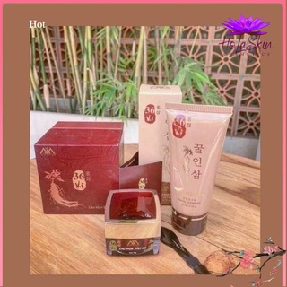 Bộ Kem Cao sâm mụn 36 vị hộp lớn 15g - Sữa rửa mặt cao mụn sâm đỏ