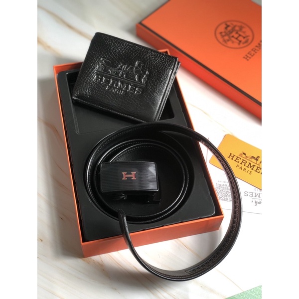 SET BỘ DÂY LƯNG KÈM VÍ DA NAM HM FULLBOX KÈM TÚI HÃNG