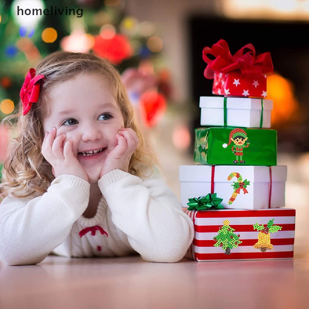 1 Bộ Tranh Đính Đá 5D Mini Tự Làm Họa Tiết Giáng Sinh Cho Người Mới Bắt Đầu