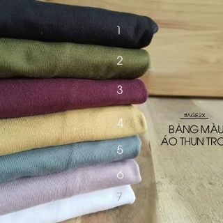 Áo thun trơn nam nữ #age2x
