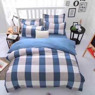 bộ ga gối cotton poly trơn