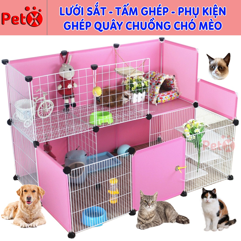 Miếng ghép quây chuồng chó bán theo tấm ( Mỗi tấm tặng kèm 2 chốt)