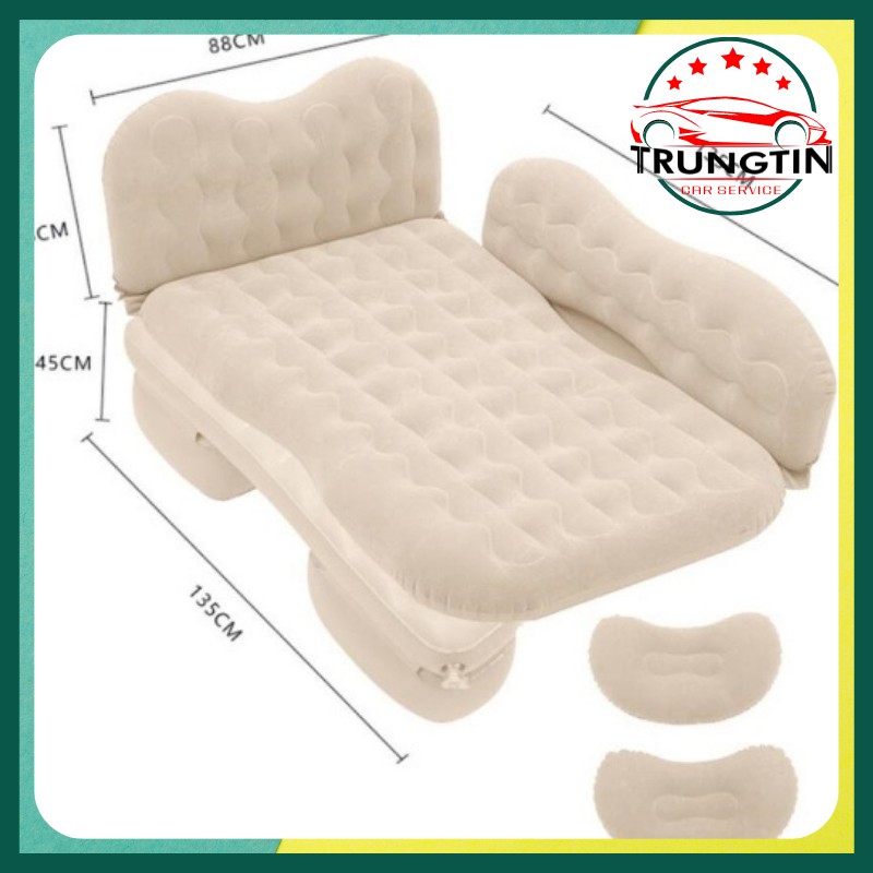 Đệm hơi ô tô nệm hơi xe ô tô xe hơi cao cấp tặng kèm bơm điện và 2 gối phù hợp cho xe 4 5 7 chỗ.